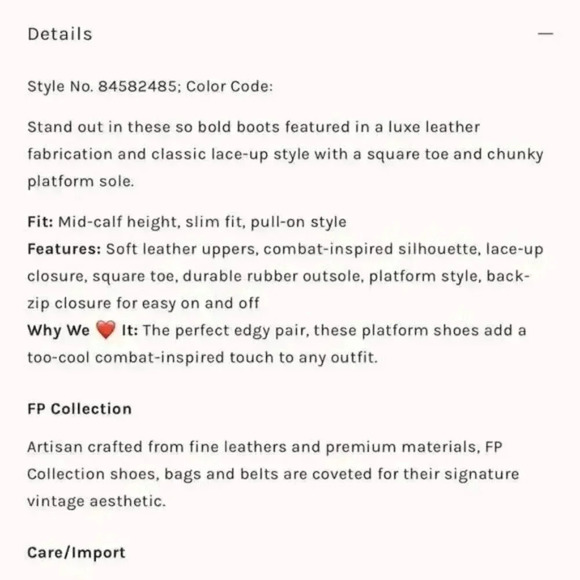 Free People Arlyn Platform Boots - Picture 9 of 9